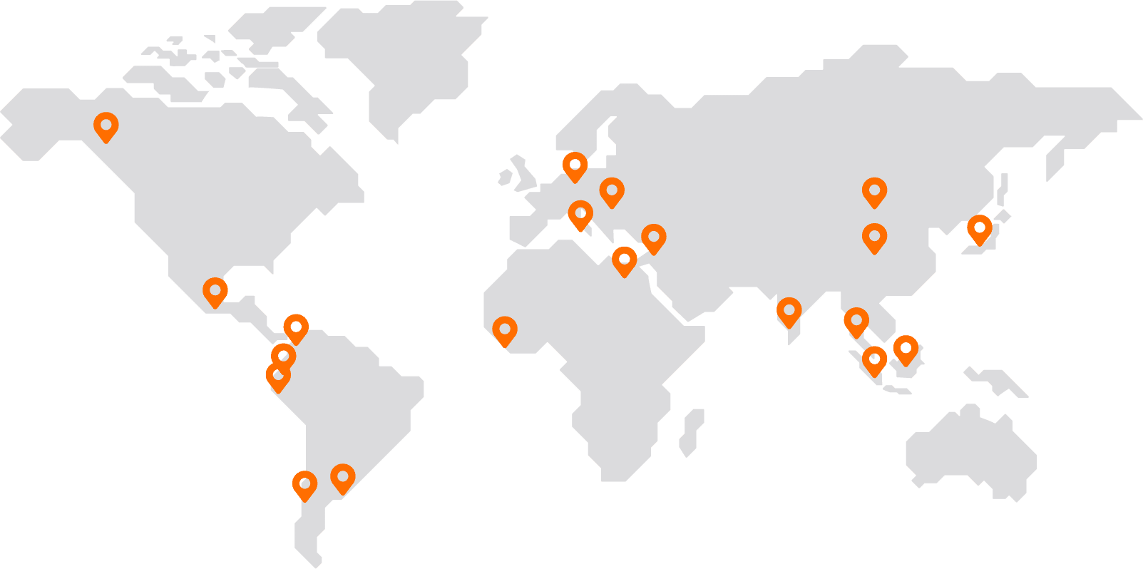 MAPA Mapa mundi sedes ainia