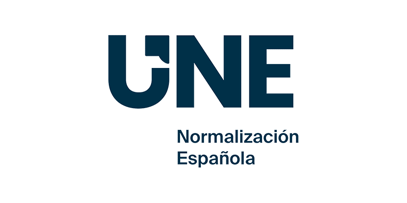 UNE Normalización Española logo