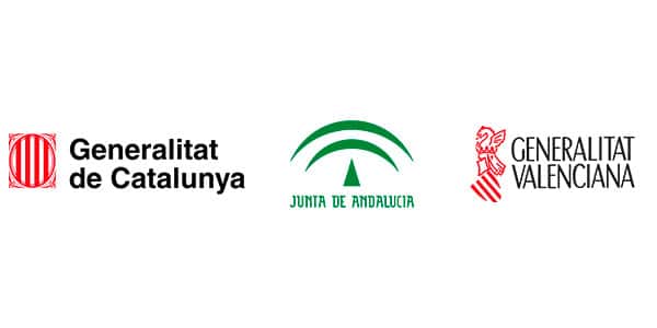 Public health AINIA public health laboratory accreditation logos. Generalitat of Catalonia. Regional Government of Andalusia. Generalitat of Valencia
